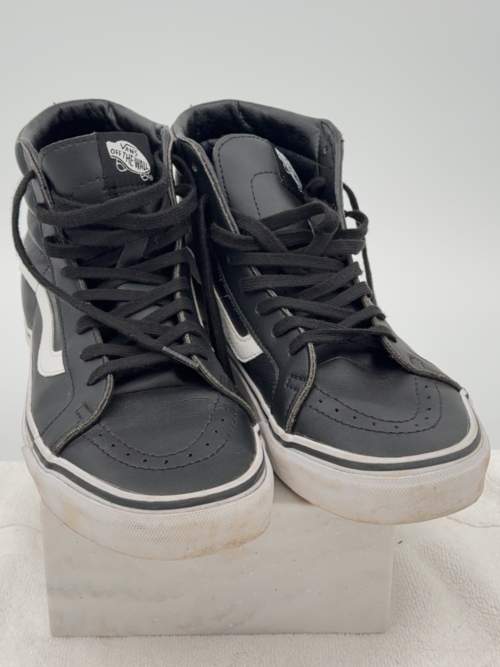 Vans Sk8-Hi Leather Shoes Men's Sz. 8.5 - Picture 3 of 8